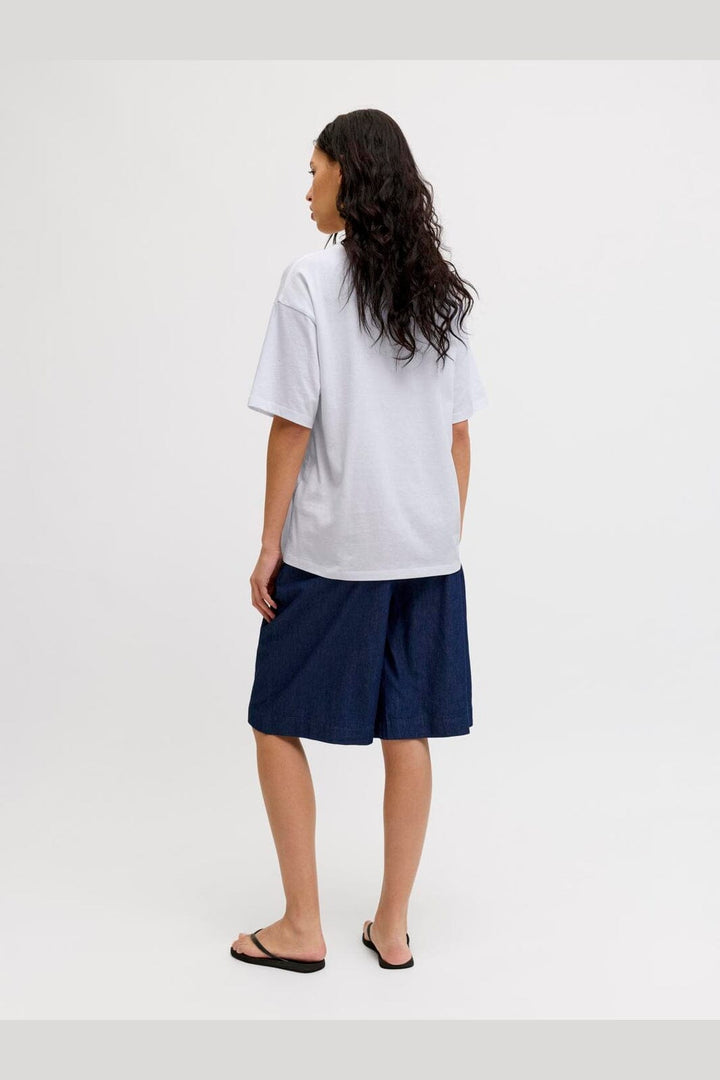 Jjxx - Jxmillow Loose Ss Tee Sp226 - 5008868 Bright White Strawberry