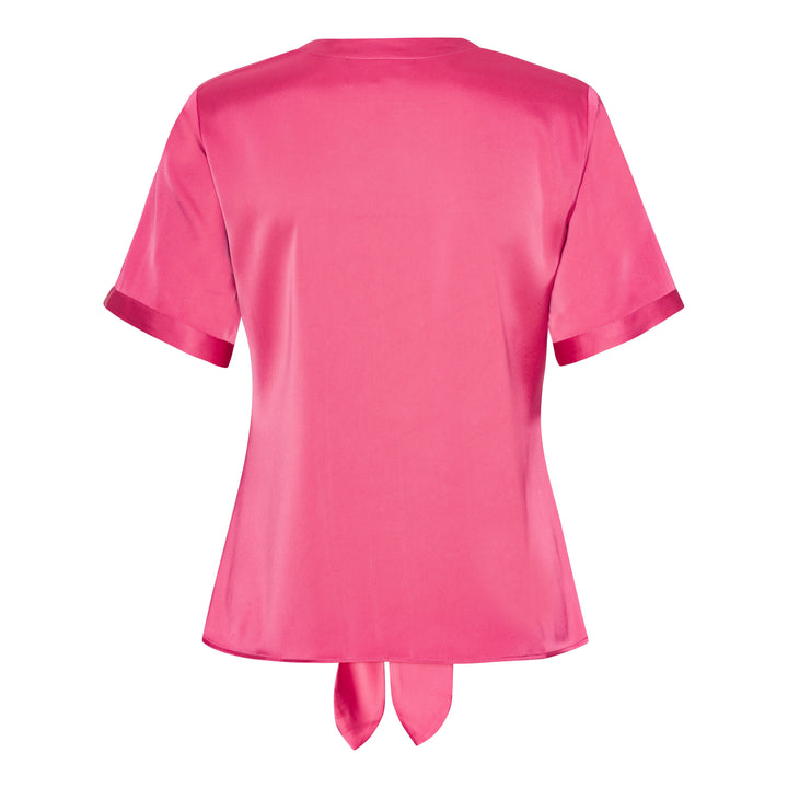 Karmamia - Blair Blouse (Short) 2182 - Semi Rich Bright Pink Bluser 