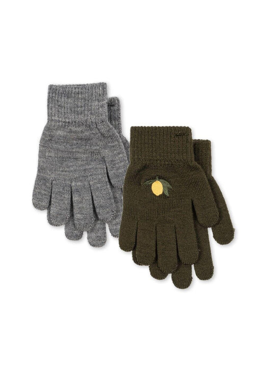Konges Sløjd - 2 Pack Filla Gloves Ks105672 - Kombu Green Handsker & Vanter 