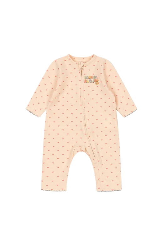 Konges Sløjd - Basic Zip Onesie Gots Ks105901 - Teddy Coeur