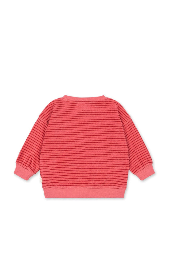 Konges Sløjd - Itty Sweat Shirt Gots Ks106045 - Cardinal Rose Stripe