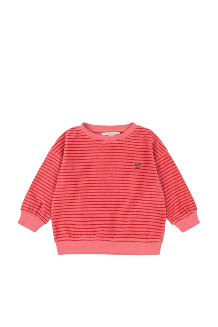 Konges Sløjd - Itty Sweat Shirt Gots Ks106045 - Cardinal Rose Stripe