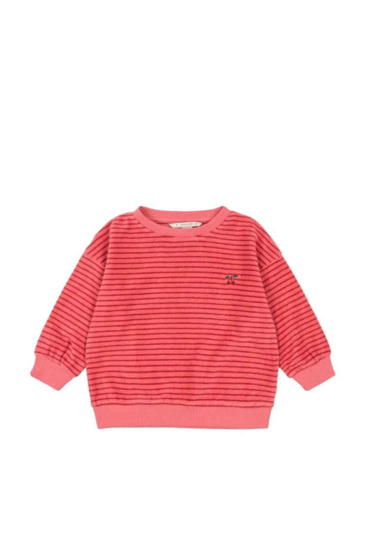 Konges Sløjd - Itty Sweat Shirt Gots Ks106045 - Cardinal Rose Stripe