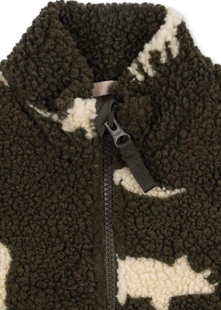 Konges Sløjd - Jody Teddy Vest Grs Ks105722 - Dino Silhouette Vest 