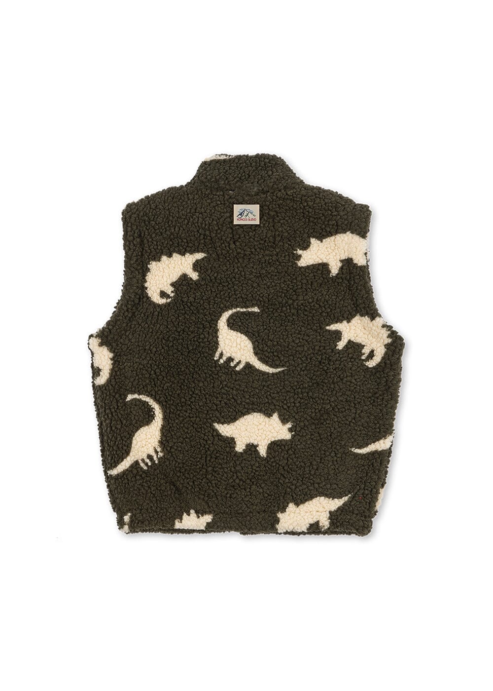Konges Sløjd - Jody Teddy Vest Grs Ks105722 - Dino Silhouette Vest 