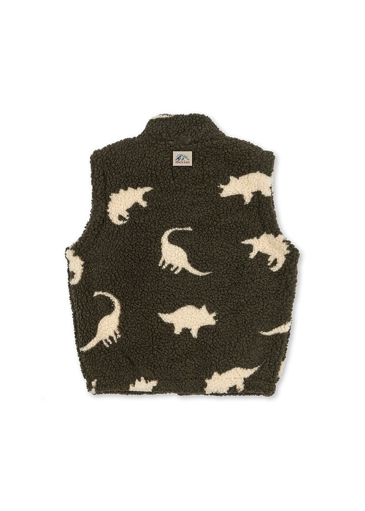 Konges Sløjd - Jody Teddy Vest Grs Ks105722 - Dino Silhouette Vest 