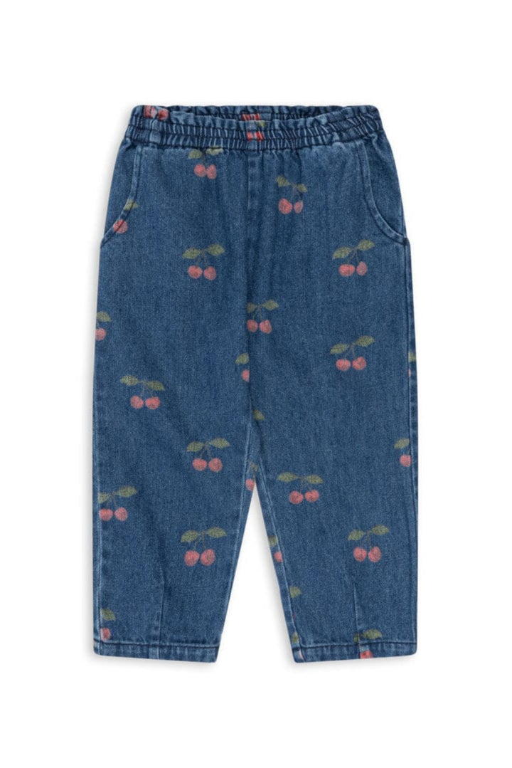 Konges Sløjd - Magot Frill Pants Gots Ks107621 - Ma Grande Cerise Denim