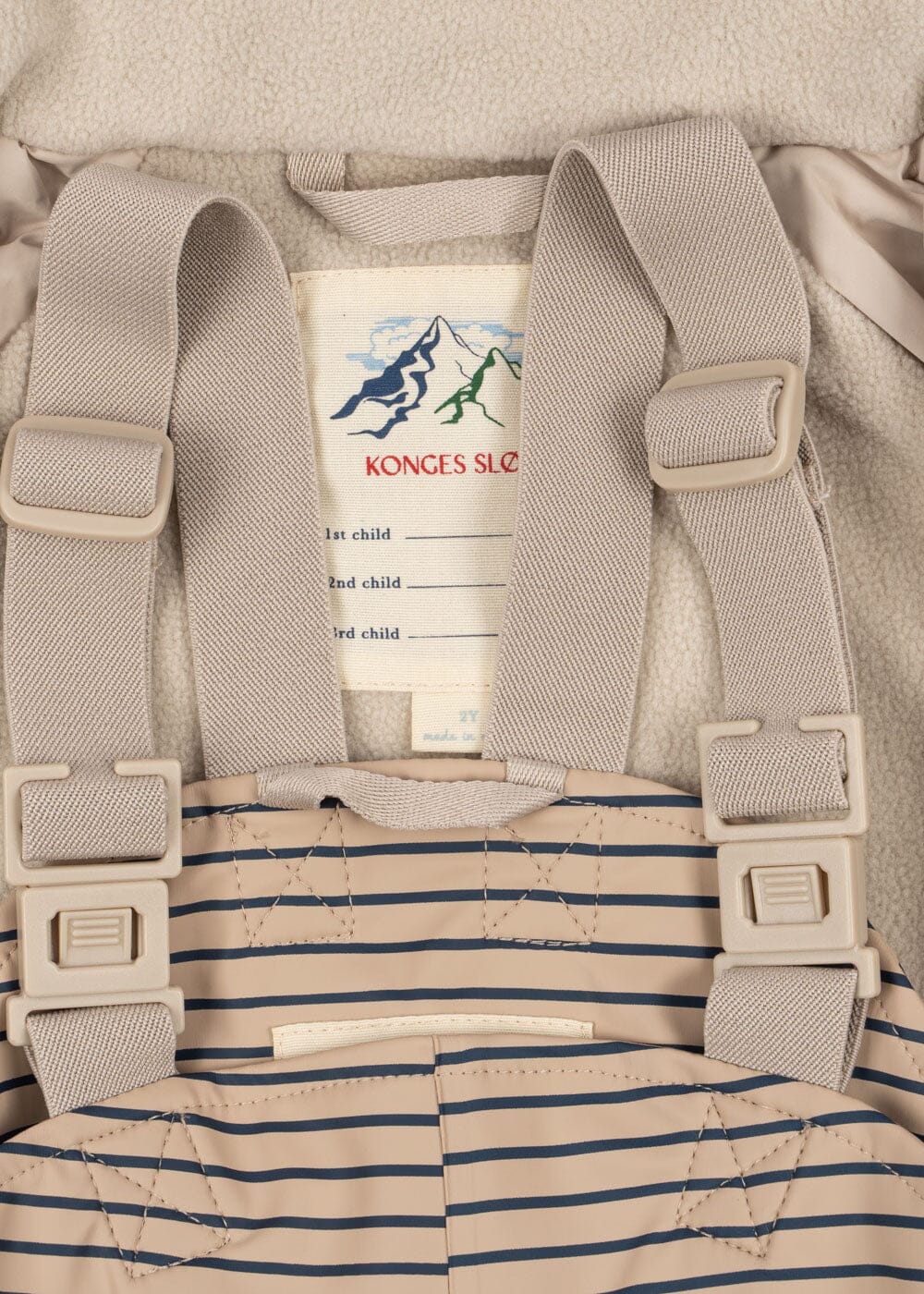 Konges Sløjd - Rainy Palme Dog Set Ks105758 - Stripe La Mer Regntøj 