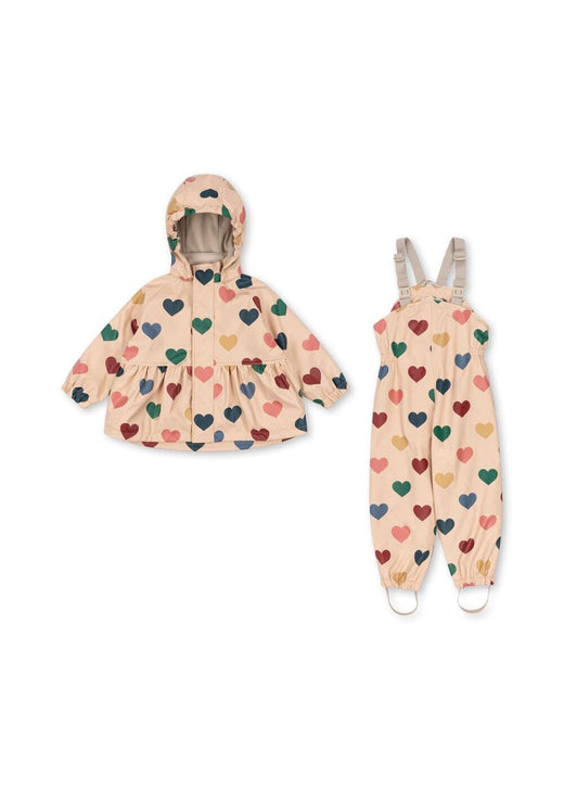 Konges Sløjd - Rainy Palme Set Girl Ks105764 - Bon Coeur Coloré Regntøj 