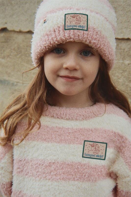 Konges Sløjd - Softy Beanie Ks106236 - Rosy Stripe Huer 