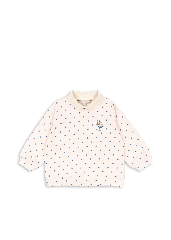 Konges Sløjd - Spotty Ls Polo Gots Ks105088 - Rosewater Dot Bluser 