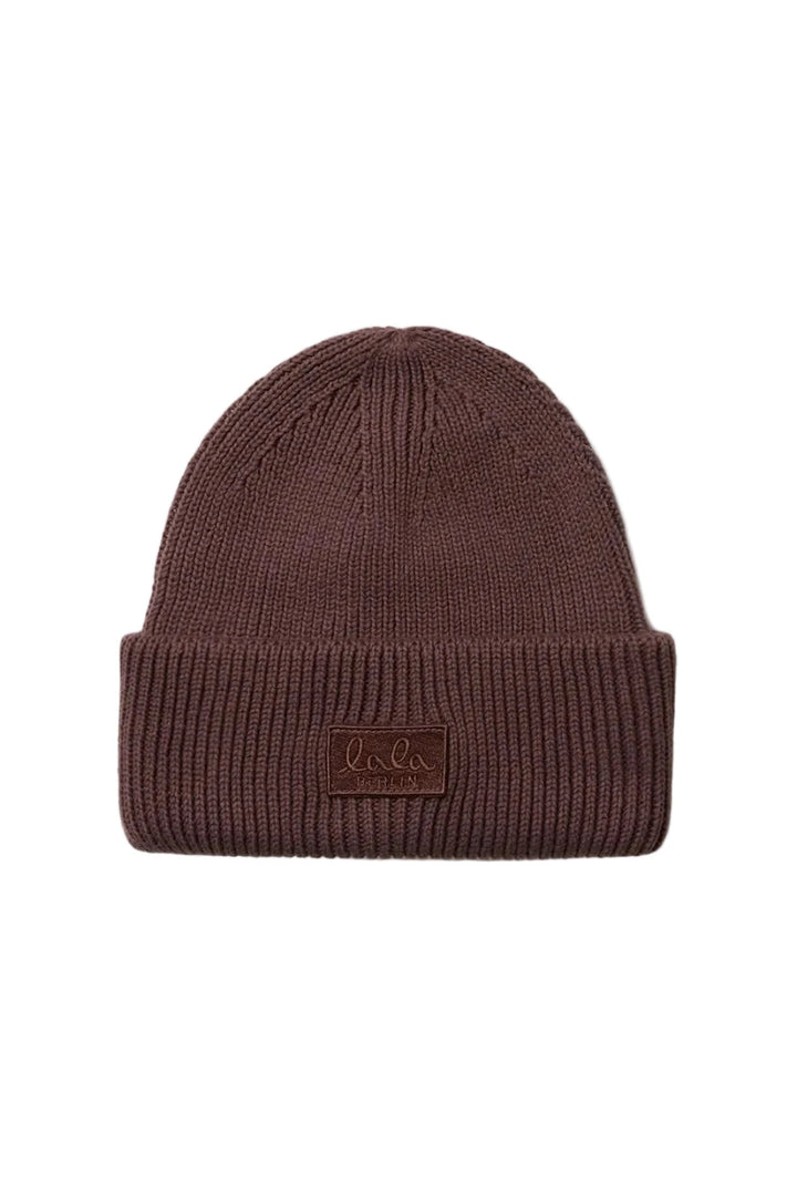 Lala Berlin - Lala Beanie 1 10025645 - Dark Brown Huer 