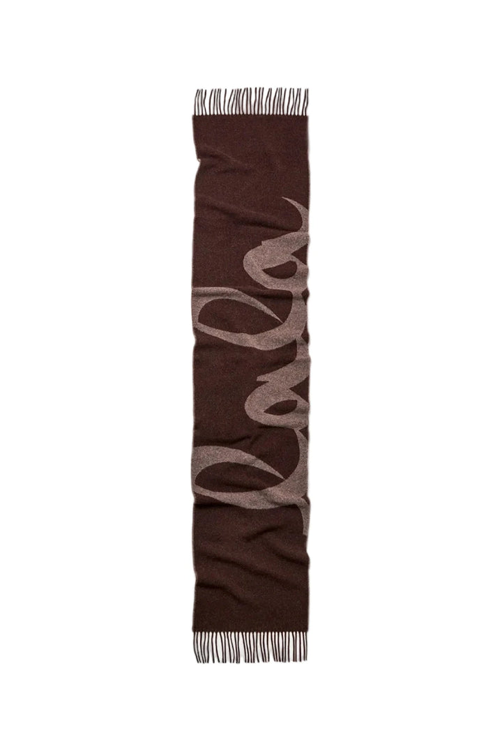 Lala Berlin - Lala Scarf 4 10025733 - Brown Halstørklæder 