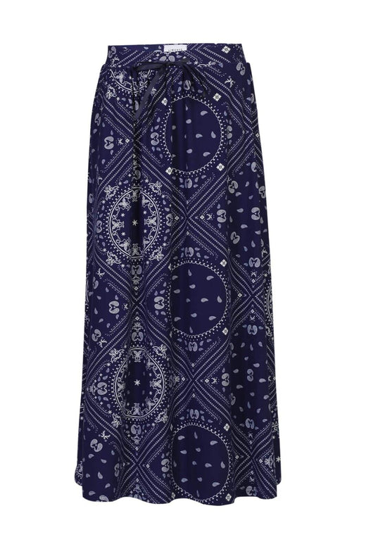 Liberte - Alma-Loose-Skirt 9582 - Blue Scarf Nederdele 