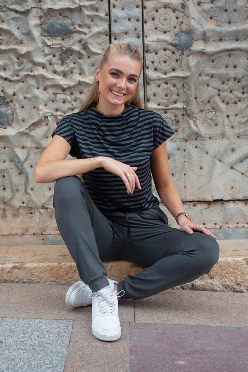 Liberte - Alma-Pants 9500 - Dark Grey Lala Bukser 
