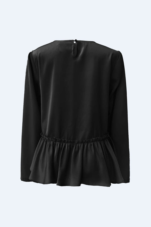Liberte - Fie Ls Frill Blouse 22466 - Black