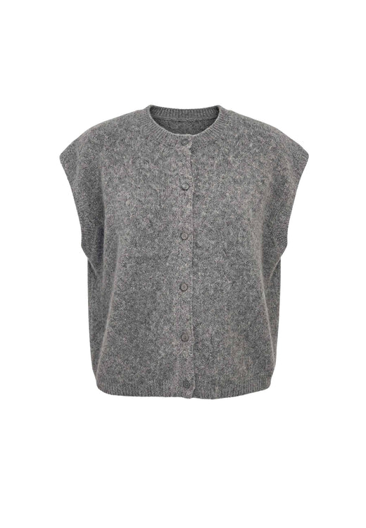 Liberte - Frida Oneck Vest 22474 - Dark Grey Veste 