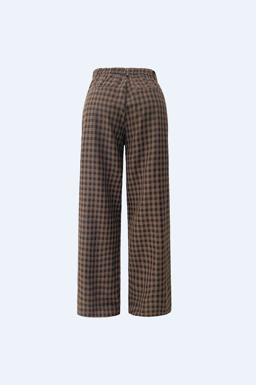 Liberte - Iddy Wide Pants 22468 - Brown Black Check