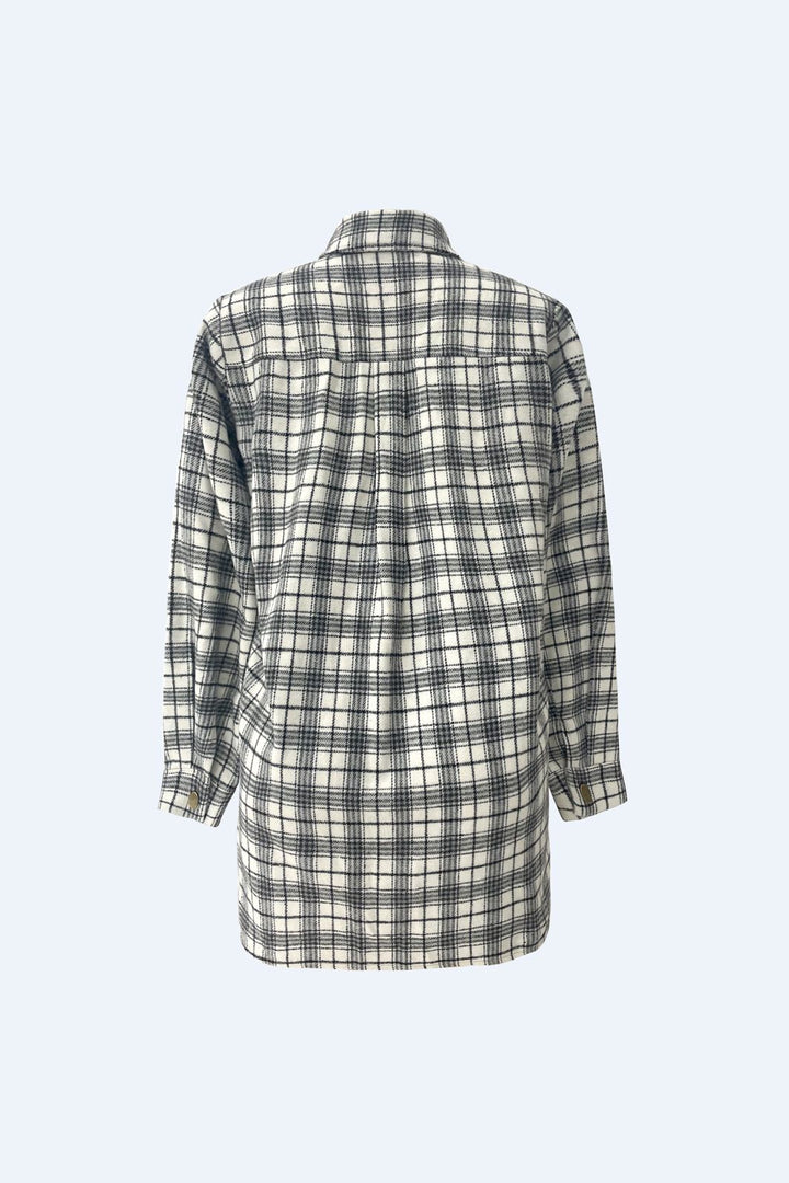 Liberte - Karen Shirt Jacket 22470 - Creme Black Check