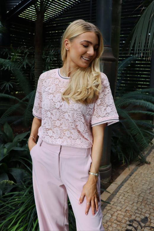 Liberte - Lacy Tshirt 22354 - Rose T-shirts 