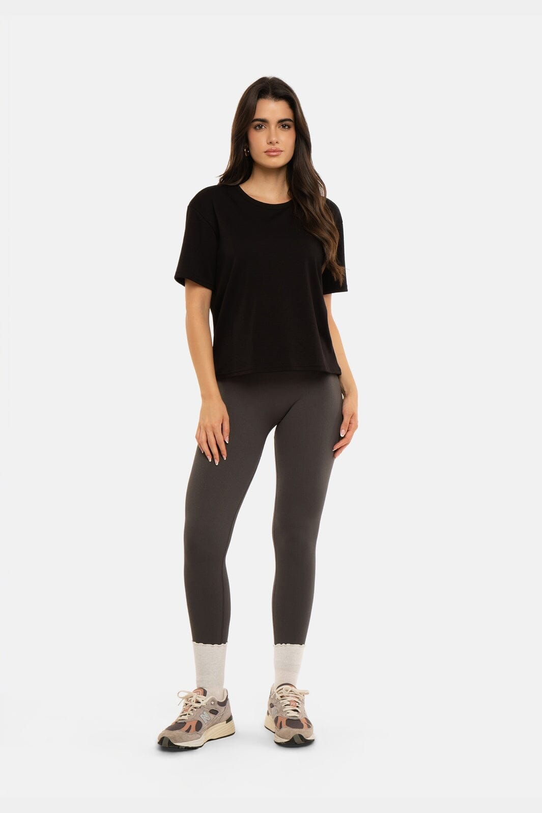 Liberte - Ninna-Rib-Legging 1015 - Asphalt