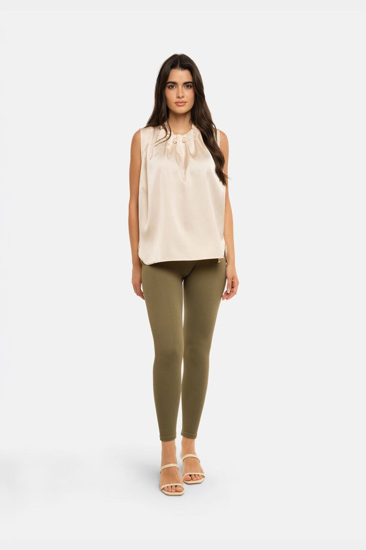 Liberte - Ninna-Rib-Legging 1015 - Lichen Green