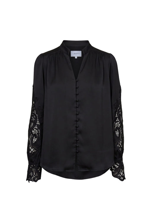Liberte - Rigmor Ls Blouse 22307 - Black Bluser 