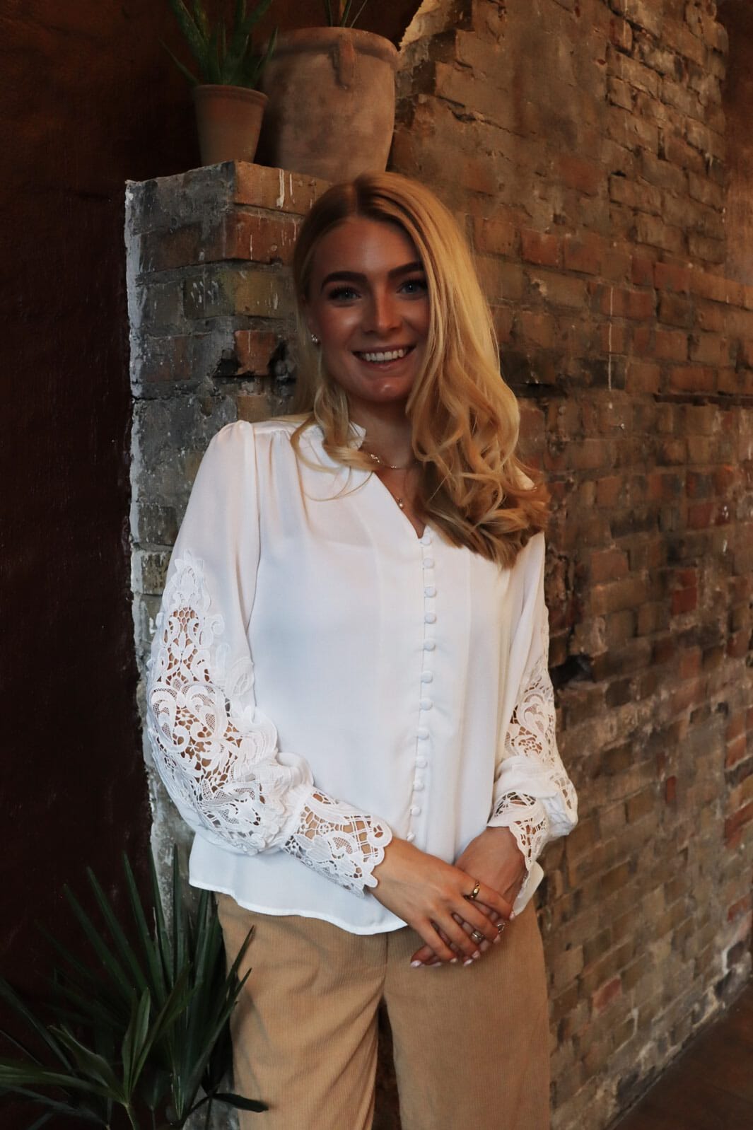 Liberte - Rigmor Ls Blouse 22307 - White