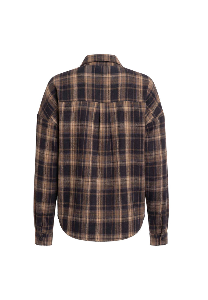Liberte - Siri Ls Shirt 22471 - Black Creme Check Skjorter 