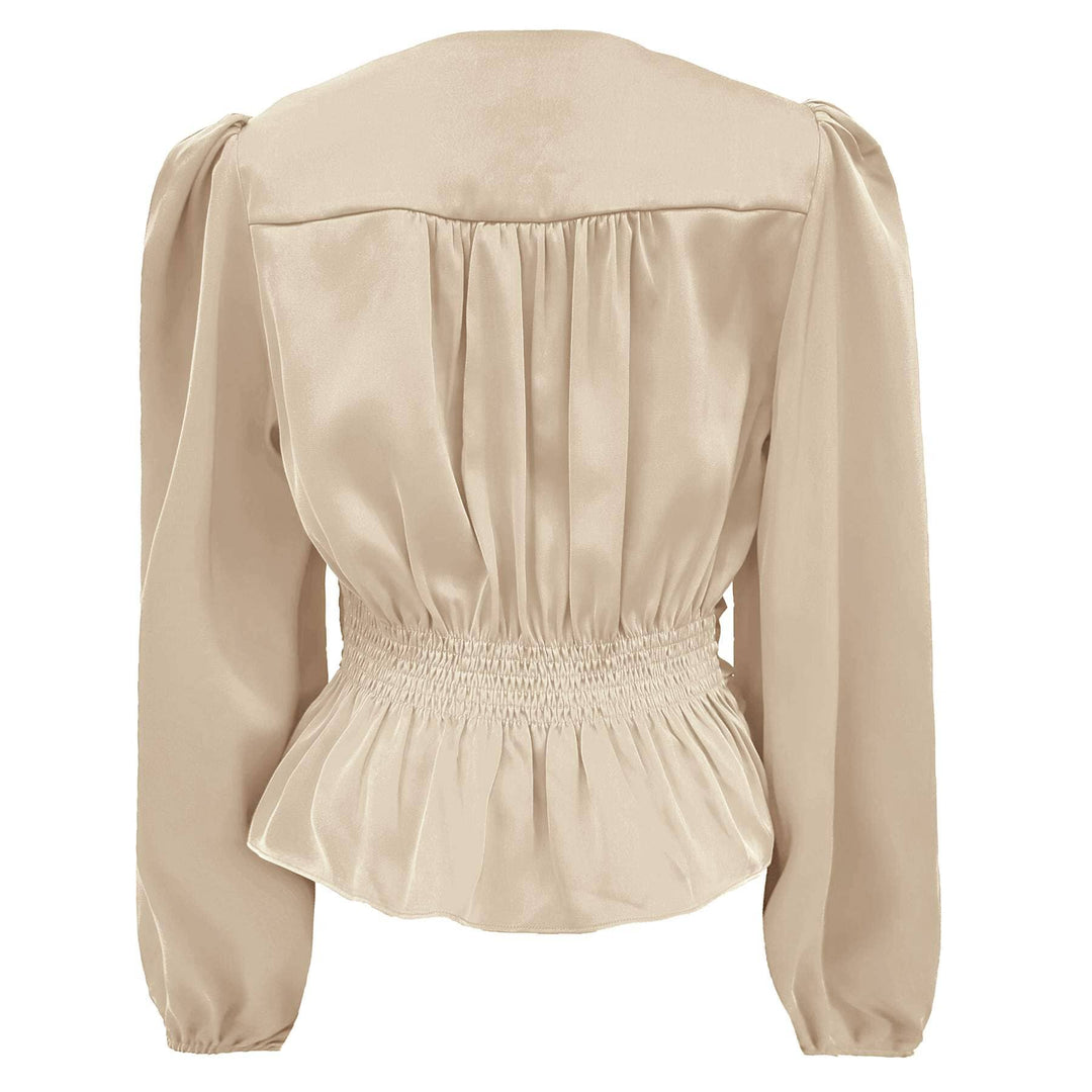 Liberte - Tiki Ls Twist Blouse 22120 - Champagne Bluser 