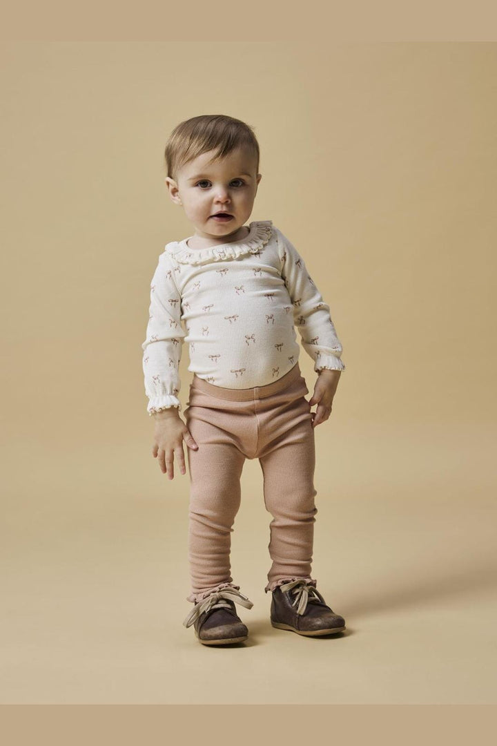 Lil' Atelier - Nbfgavo Ema Ls Slim Body Lil - 4671704 Coconut Milk