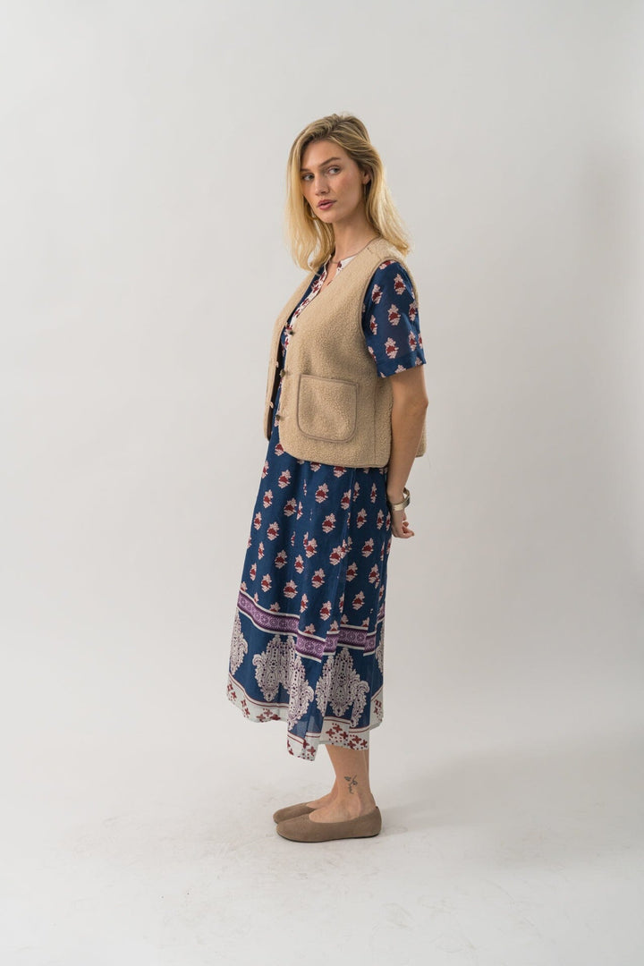 Lollys Laundry - Hugoll Vest Sl90019-1014 - 08 Beige Veste 