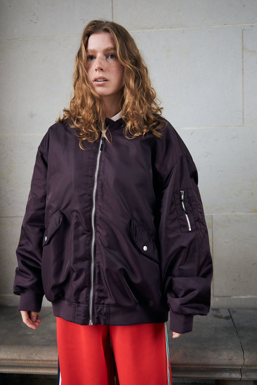 Lollys Laundry - Lilall Bomber Jacket Ls Ovs 26408-7012 - 31 - Bordeaux Jakker 