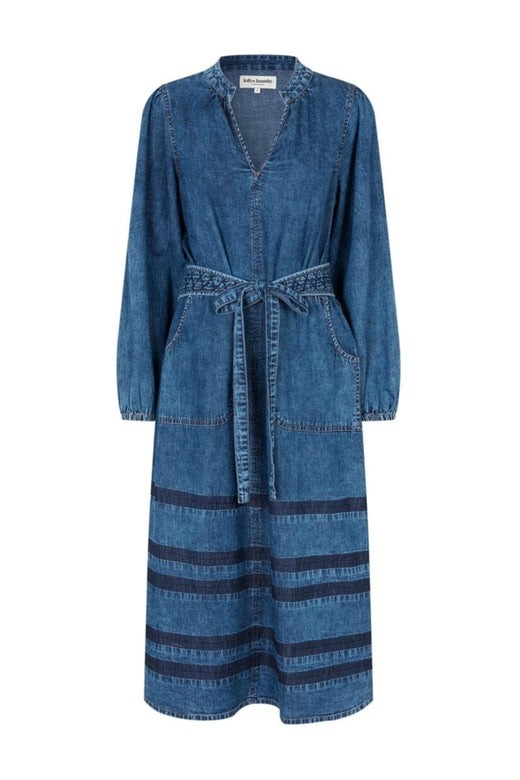 Lollys Laundry - Parisll Midi Dress Ls 26421-3002 - 20 - Blue