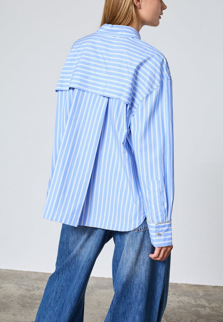 Love & Divine - Love1441 19325 - 831 - Blue Stripes Skjorter 