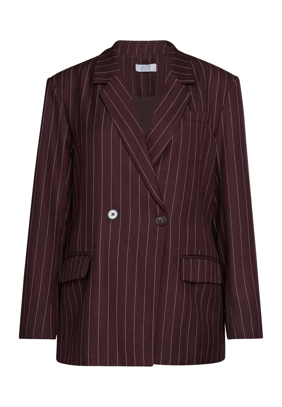 Love & Divine - Love1648 20306 - 834 - Brown Pinstripes Blazere 