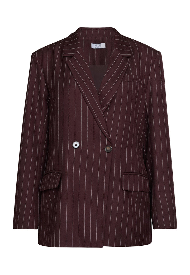 Love & Divine - Love1648 20306 - 834 - Brown Pinstripes Blazere 