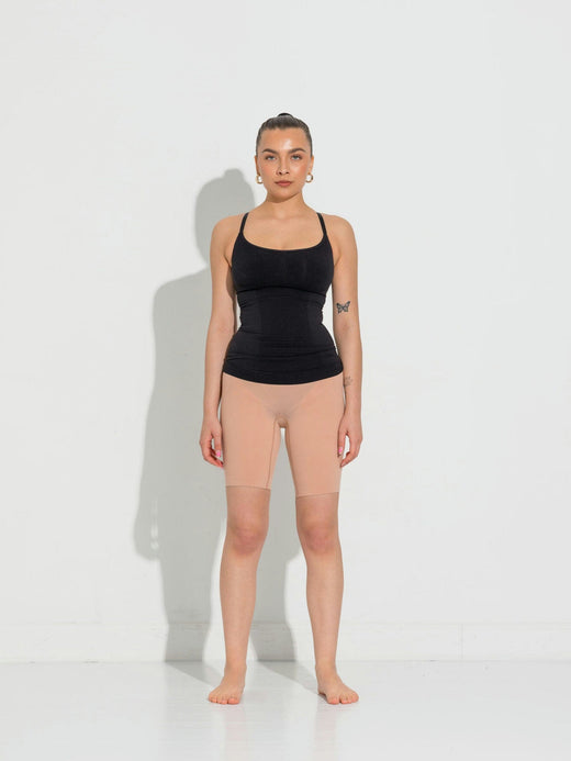 Lykkeland Ateliér - Second Skin Cami Top - Black Toppe 