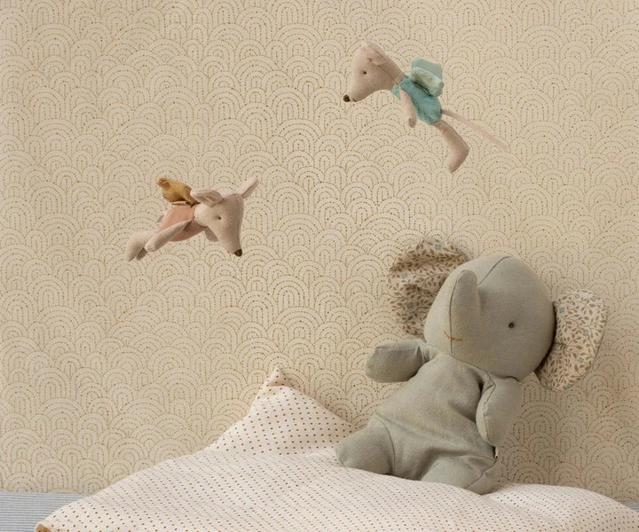 Maileg - Fe Mus, Little - Mint - Littlesister/Brother - 17-5106-01 Legetøj 