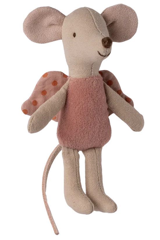Maileg - Fe Mus, Little - Rosa - Littlesister/Brother - 17-5106-02 Legetøj 