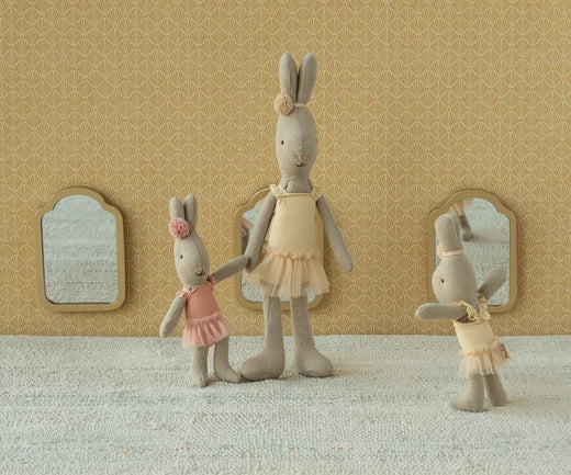 Maileg - Hare, Mikro - Balletdragt Og Tylskørt Rosa - Micro Legetøj 