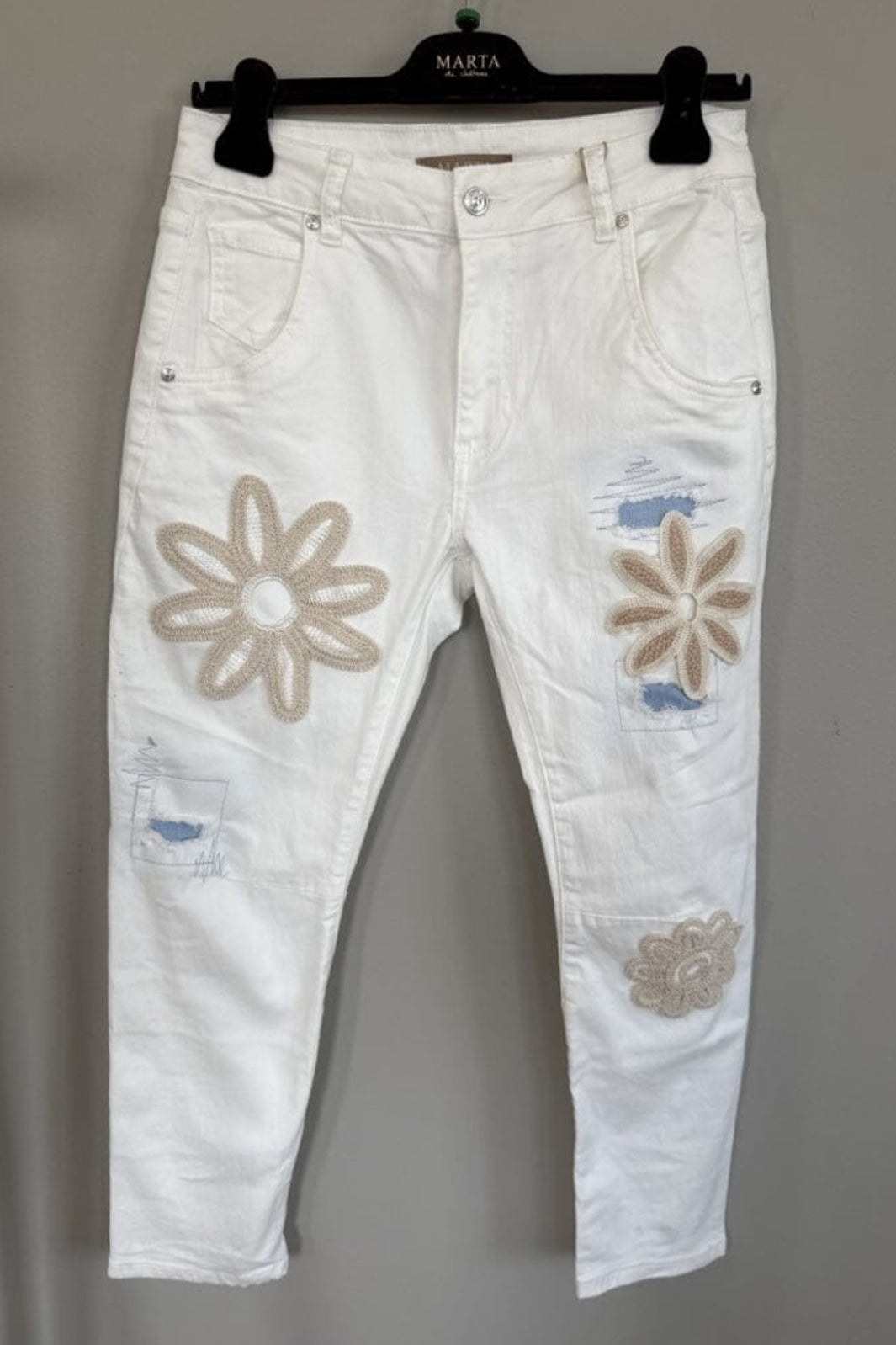 Marta Du Chateau - Mdciscah Jeans SW1899 - White