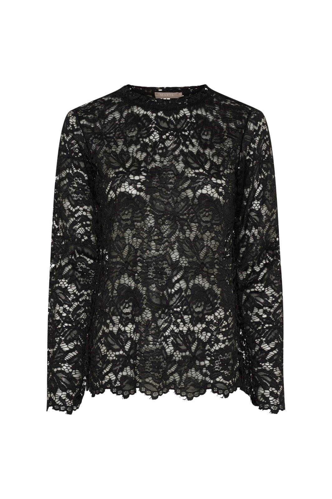 Marta Du Chateau - Mdcmilley Ls Tee 7707 - Black