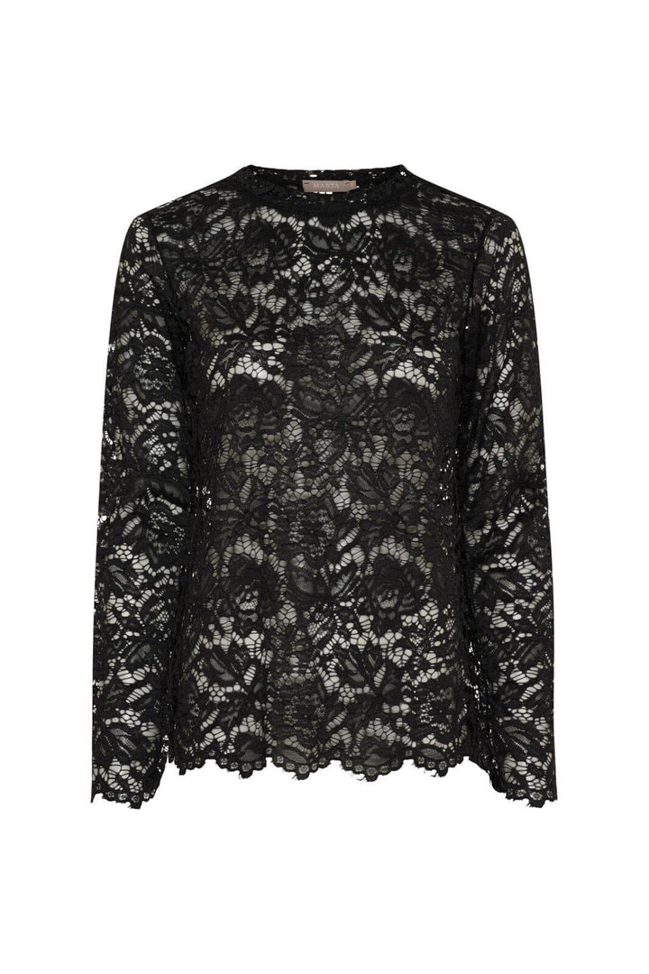Marta Du Chateau - Mdcmilley Ls Tee 7707 - Black