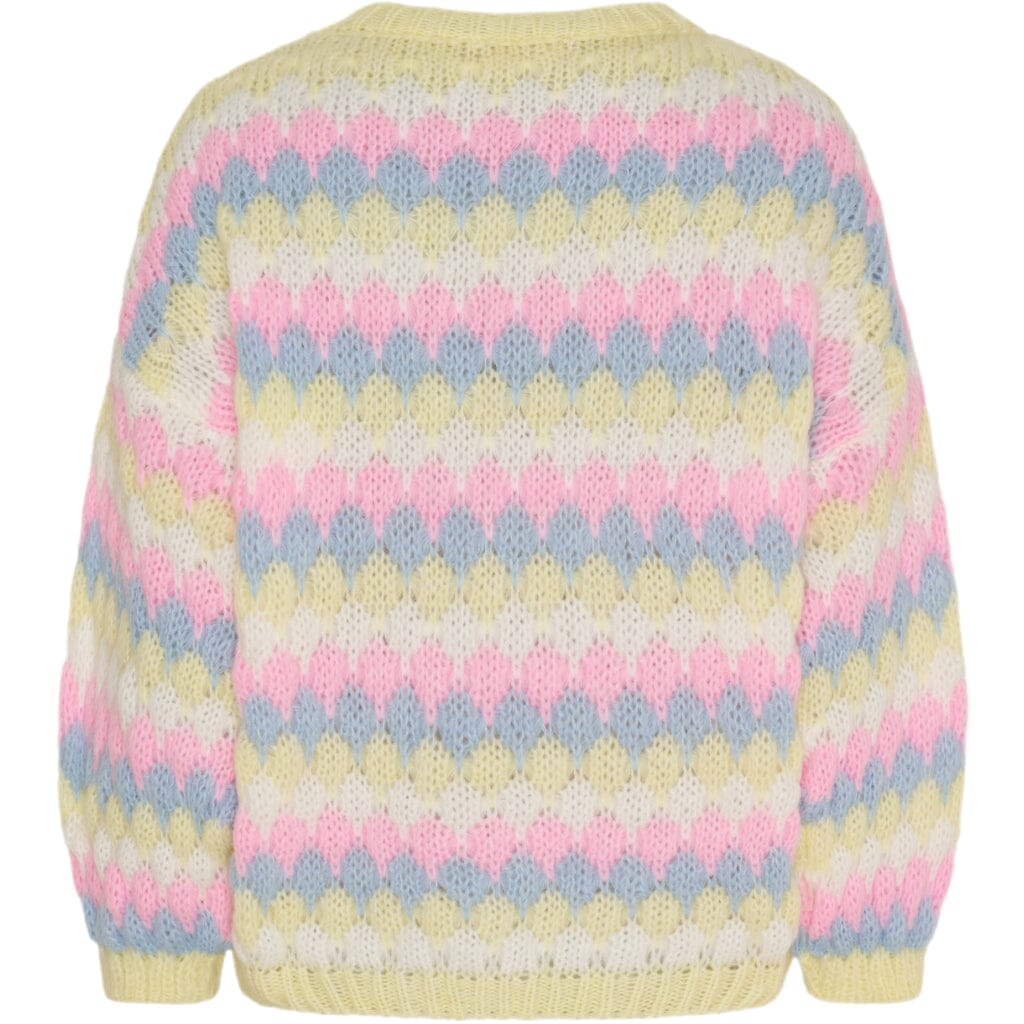 Marta Du Chateau - Mdcmy Knit 9660 - Yellow Strikbluser 