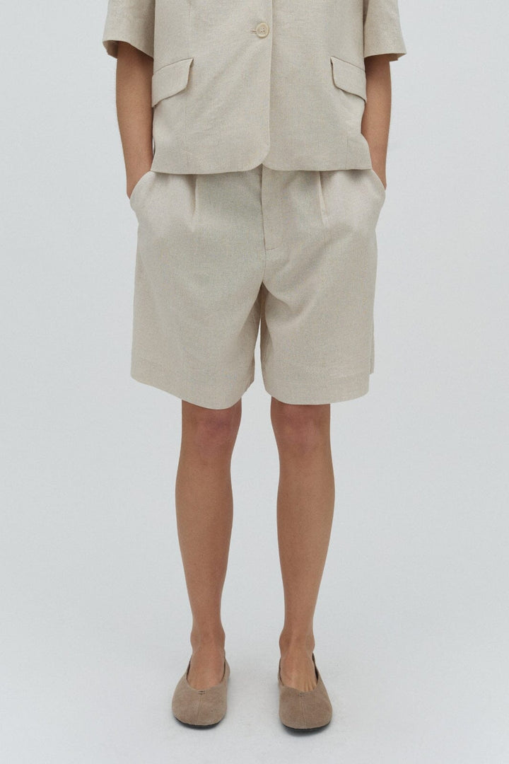 MbyM - Guri-M 31779531 - H47 - Natural Linen Shorts 
