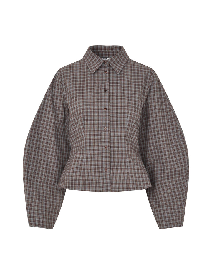 MbyM - Letina-M 65011343 - Y40 - Mirage Check Bluser 