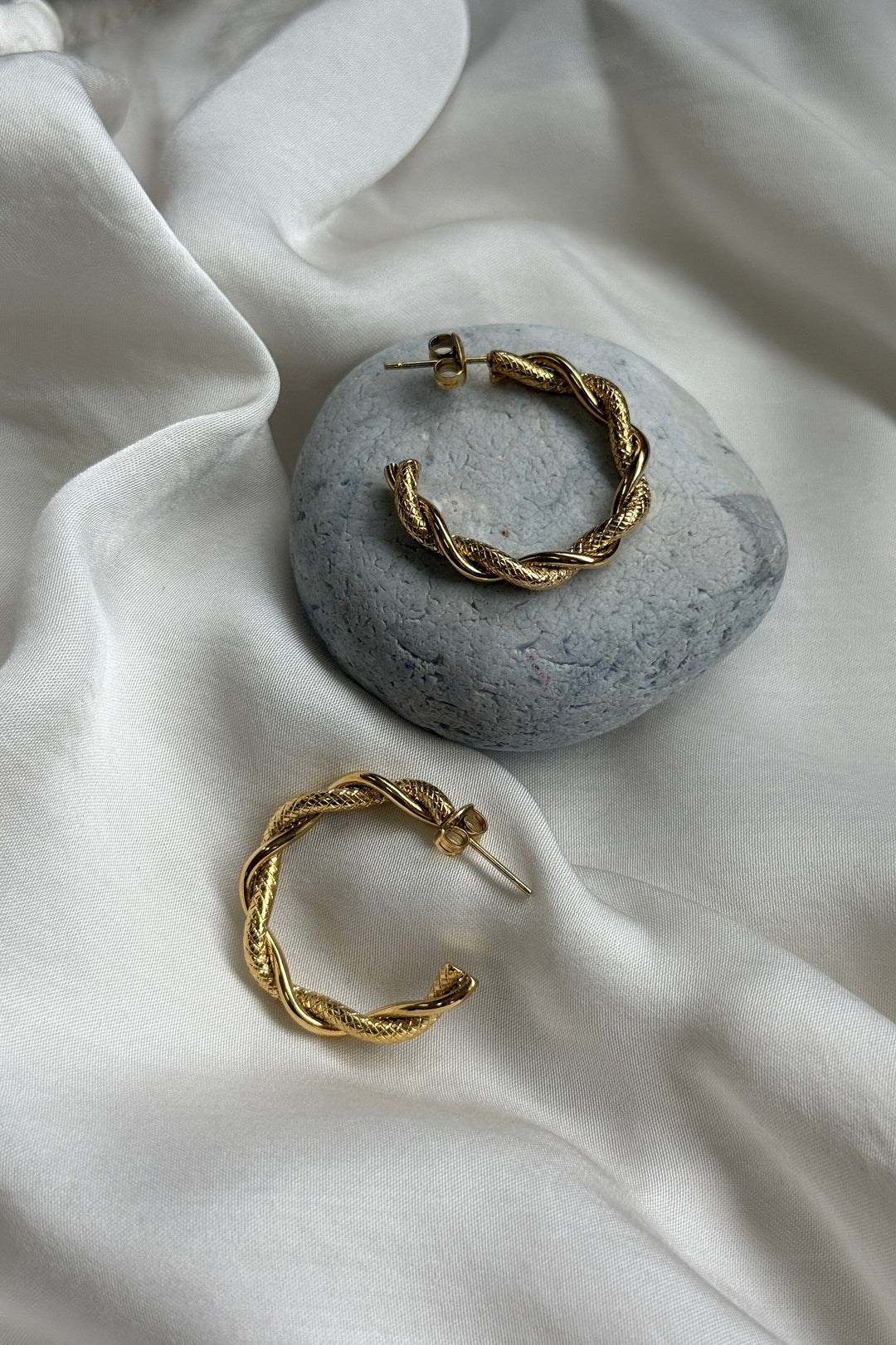 Mellow Moon - Claudia Hoop Øreringe BME03730500 - Forgyldt Øreringe 