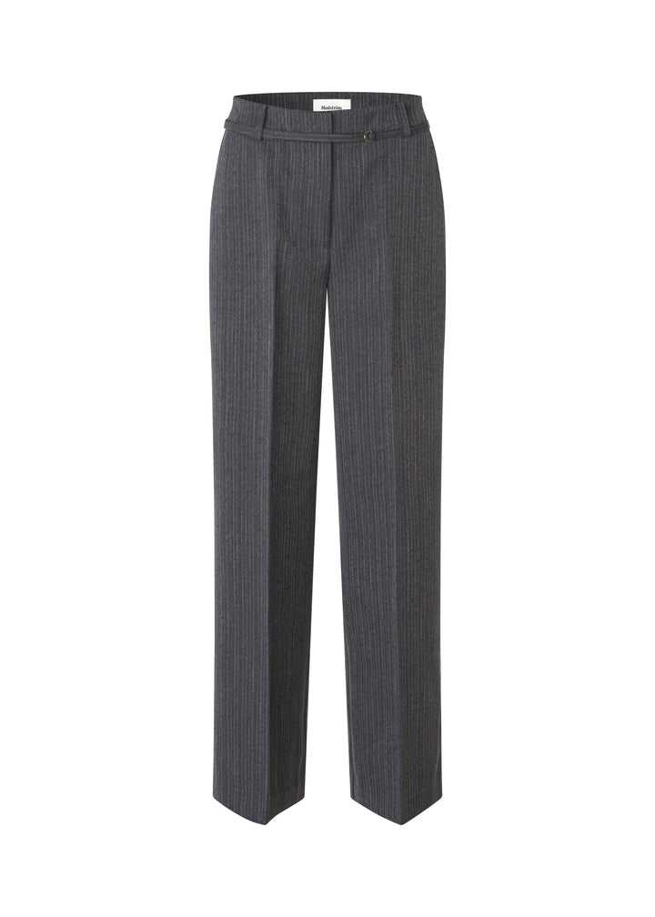 ModströM - Birnamd Pants 59232 - 13618 - Grey Melange Pinstripe Bukser 