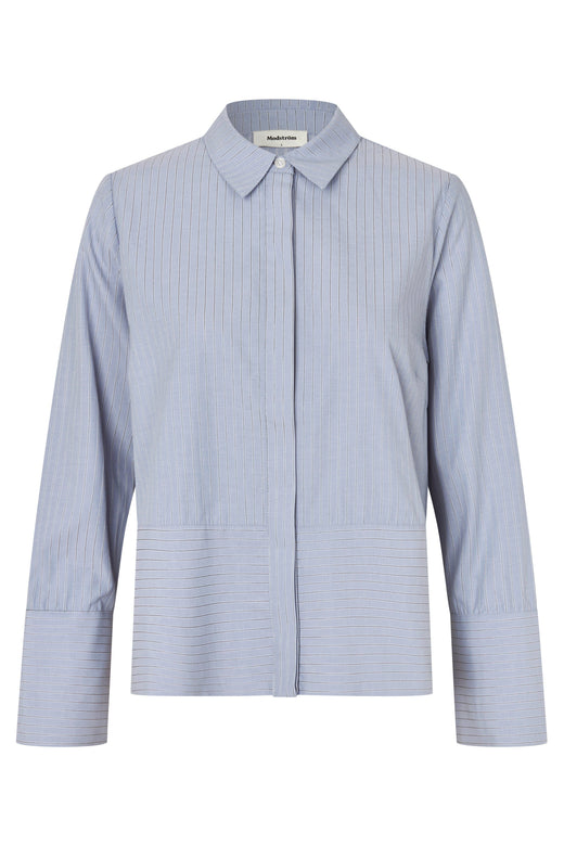 ModströM - Brodiemd Shirt 59255 - 12061 - Zen Blue Pinstripe Skjorter 